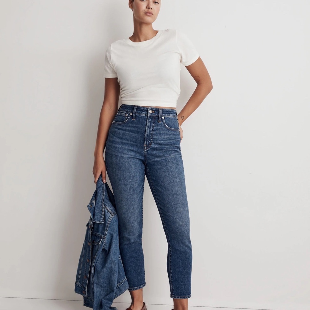 Madewell Jeans Womens Size 31 The Curvy Perfect Vintage Jean Medium Blue Wash